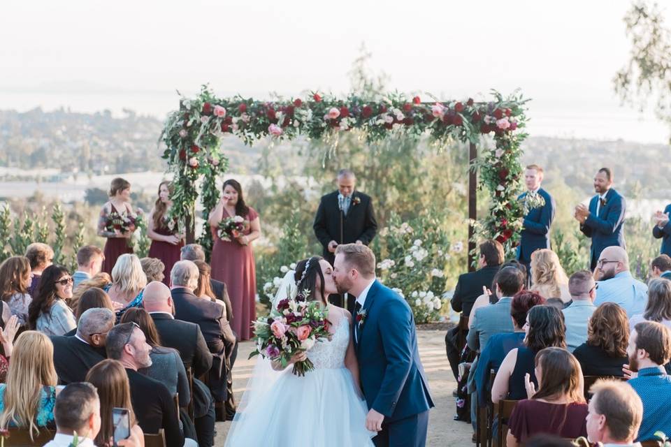 Outdoor ceremony area.