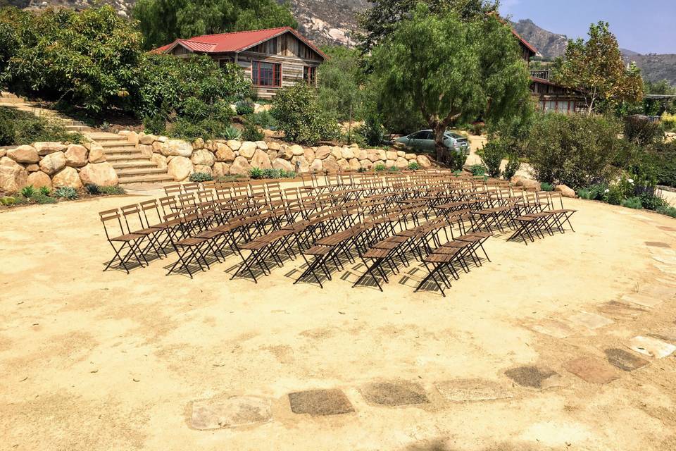 Chairs for the guests
