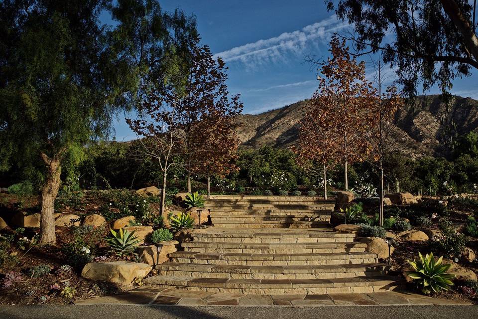 Entry stairway to venue