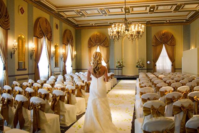 Marines' Memorial ballrooms are easily converted for wedding ceremonies up to 250 people