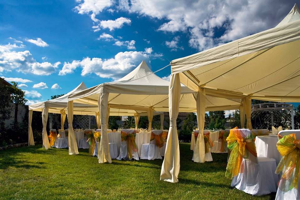 Wedding reception area