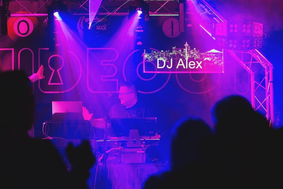 DJ on stage