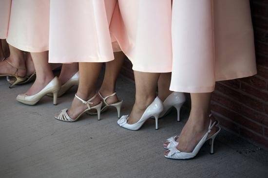 Brides maids,pink,shoes