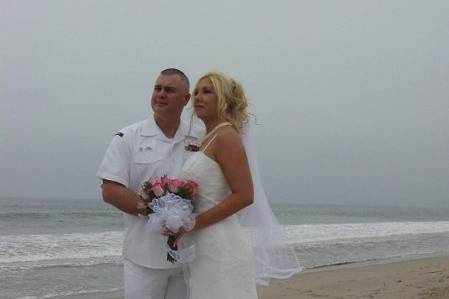 Elopment on Santa Monica Beach