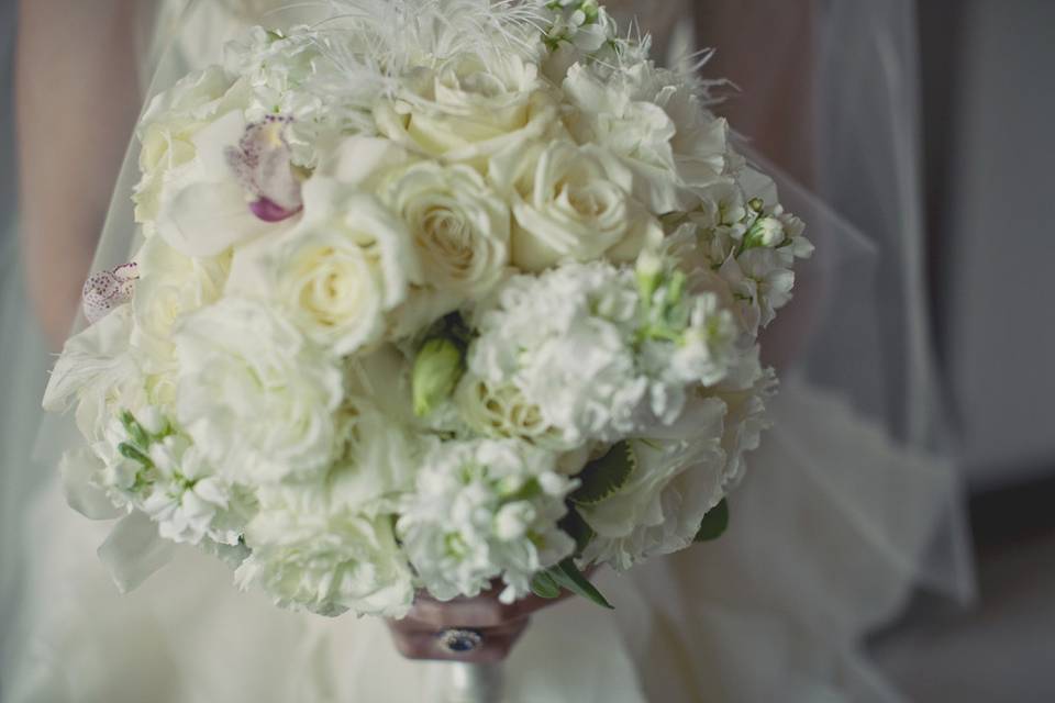 White wedding bouquet