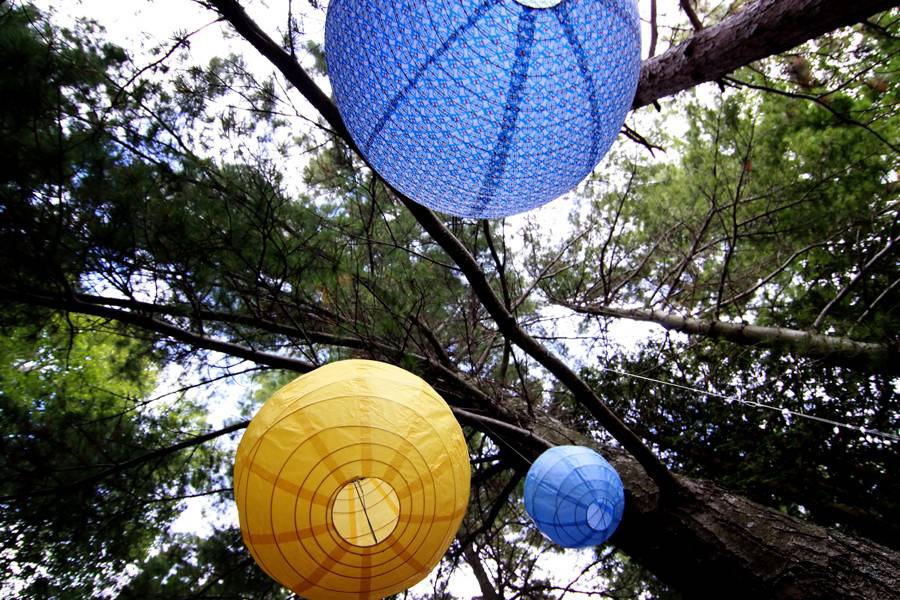 Different colored lantern
