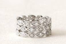Set of 3 Stackable Deco Rings - Sizes 5-9