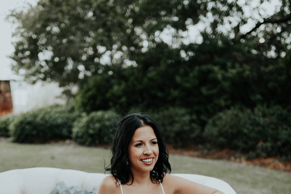 Bridal hair and floral notes