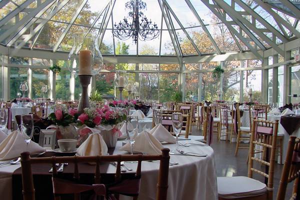 Dinner in the Glass AtriumSpringwood Manor