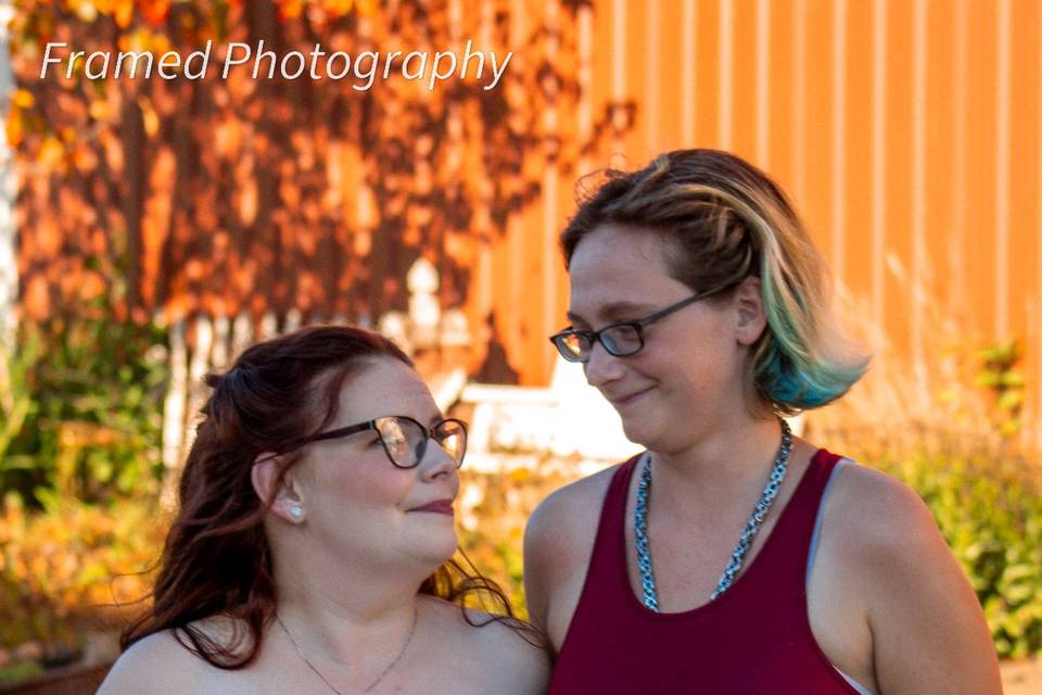 Bride and friend