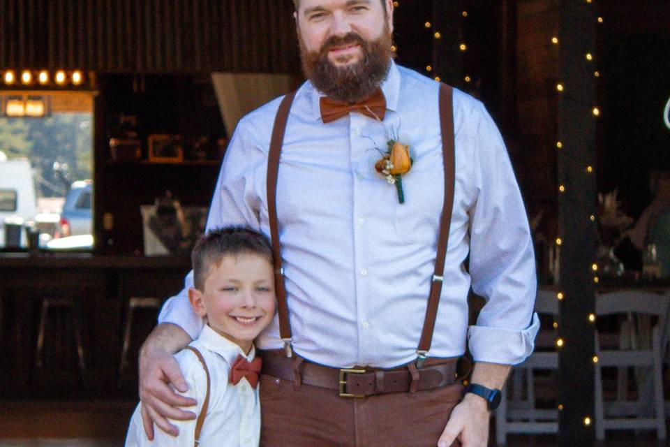 Groom and youngest son