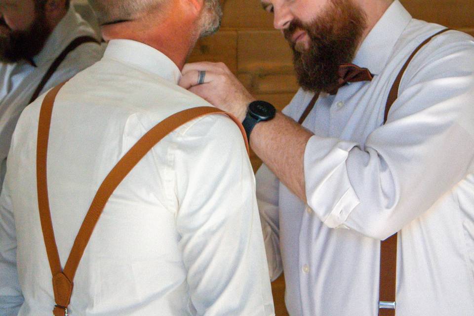 Groom and groomsmen