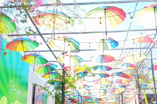 Street of umbrellas