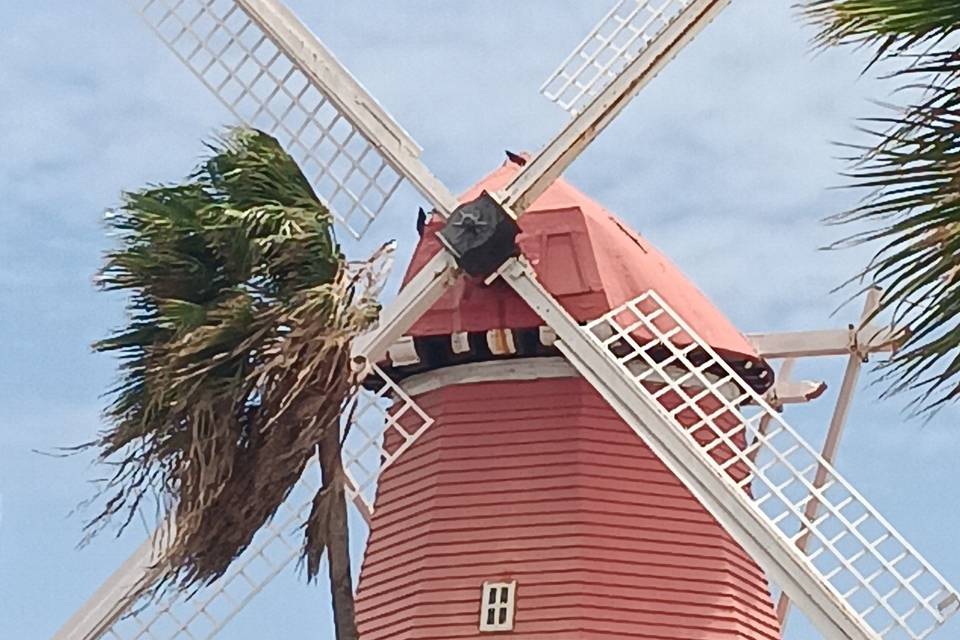 Old fashion windmill