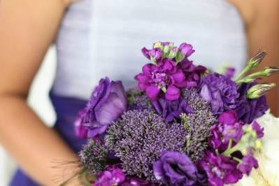 Violet flower arrangement