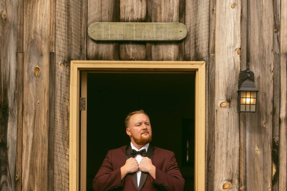 Groom Getting Ready