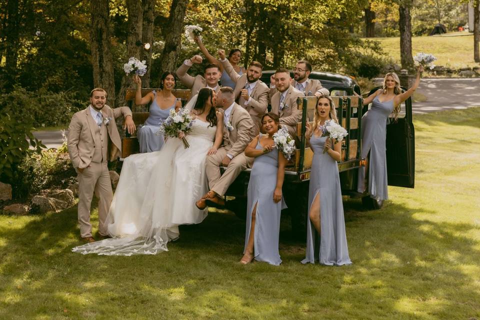 Wedding Party at Truck