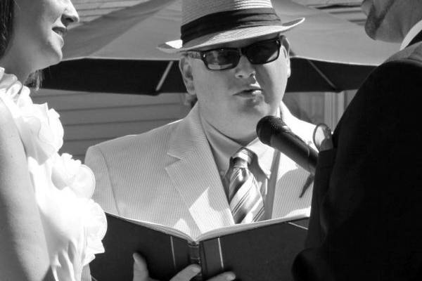 Summer wedding...man it was hot!
