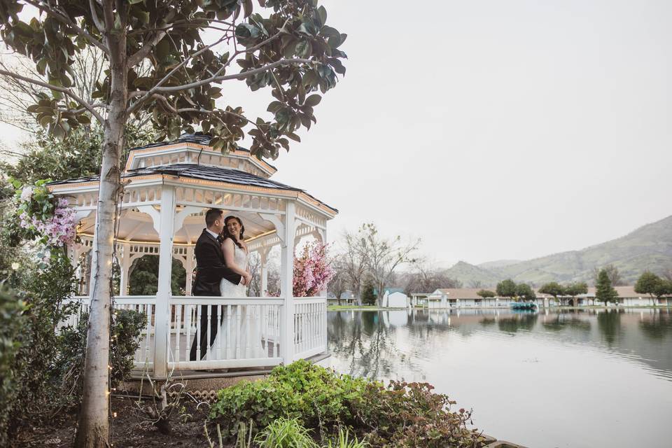 Gazebo over the lake