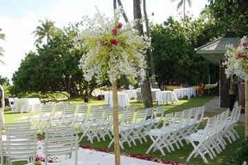 Wedding ceremony setting