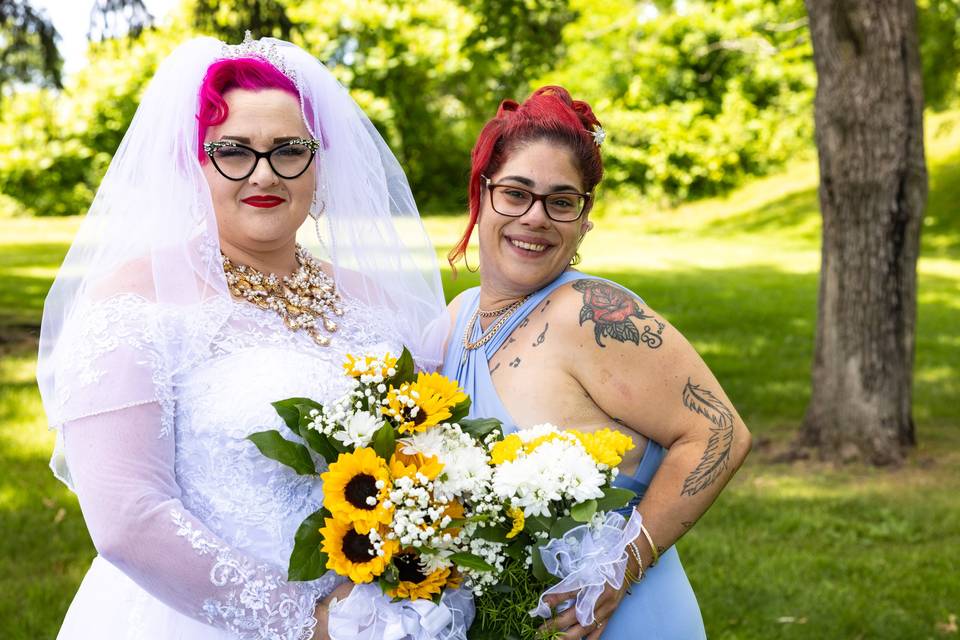 Bride and Maid of Honour