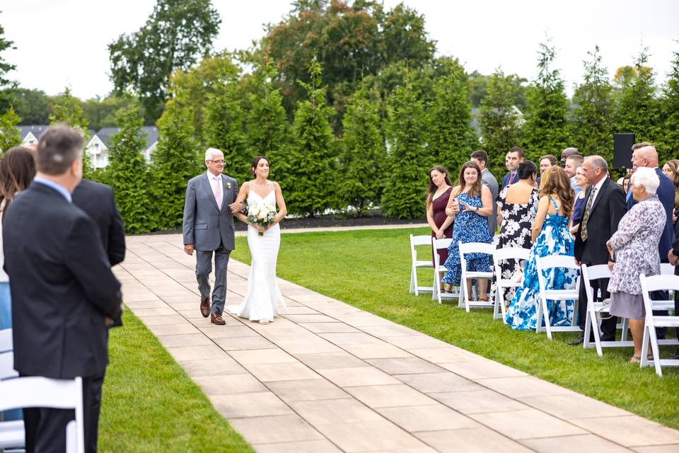 Walking down the aisle