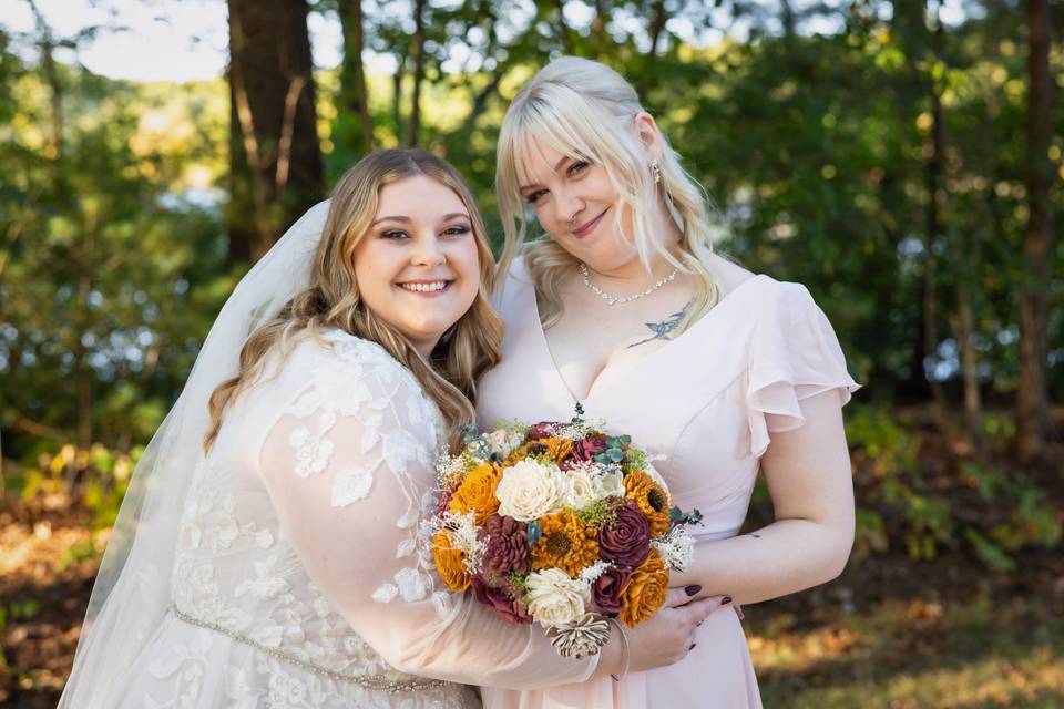 Bride and Maid of Honour