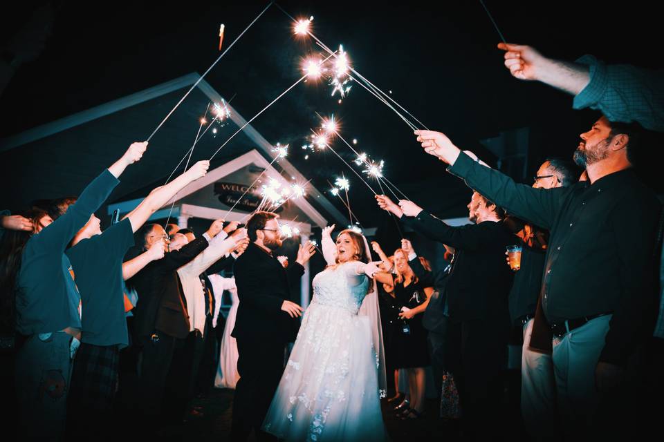 Sparkler send-off