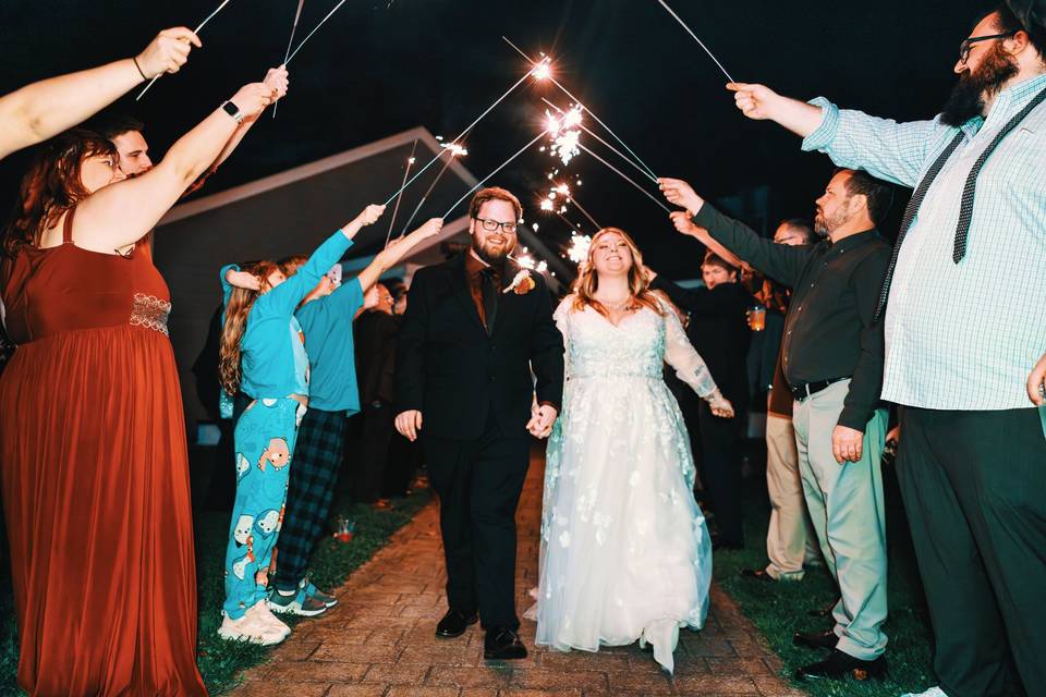 Sparkler send-off