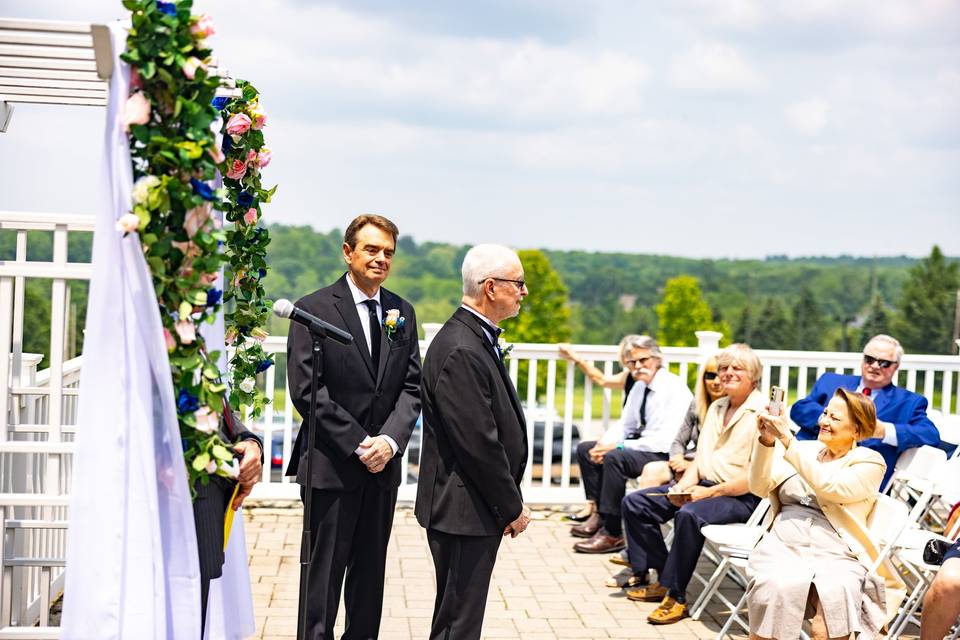 Awaiting the bride