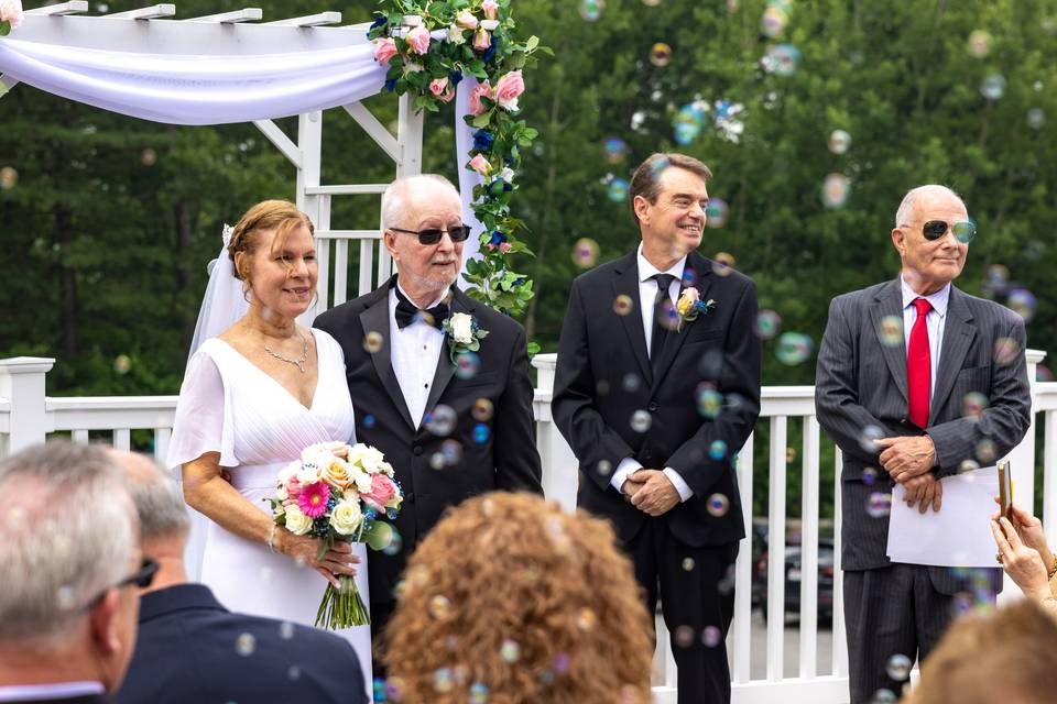 Bride & groom during ceremony