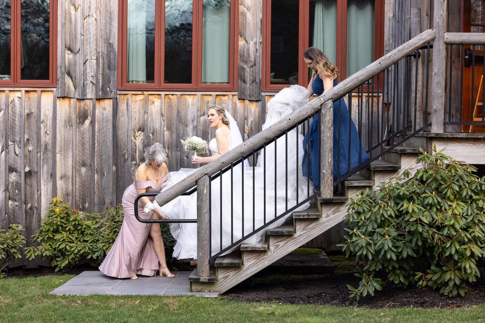 Moving the bride