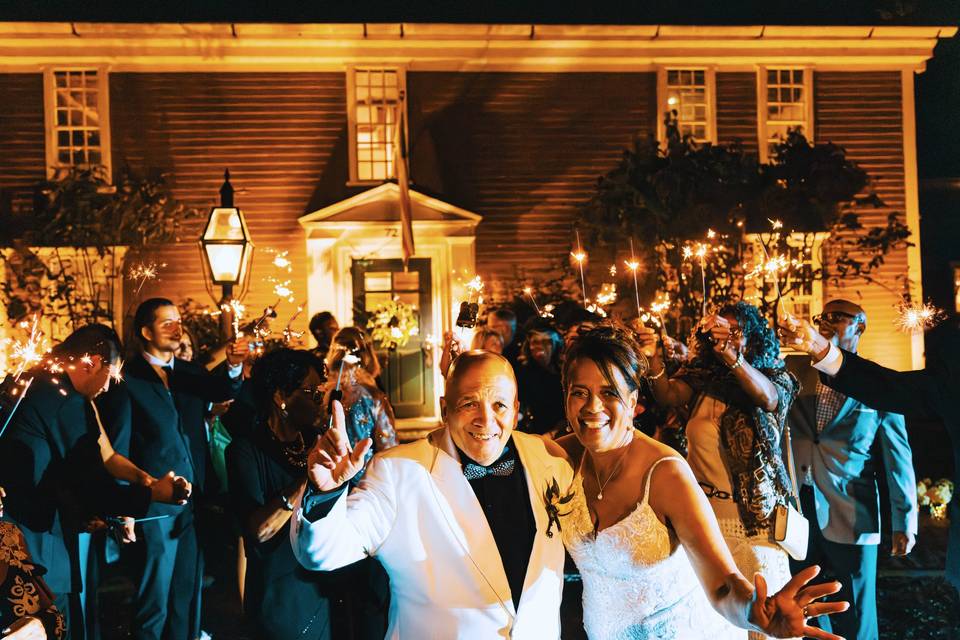 Exiting the reception
