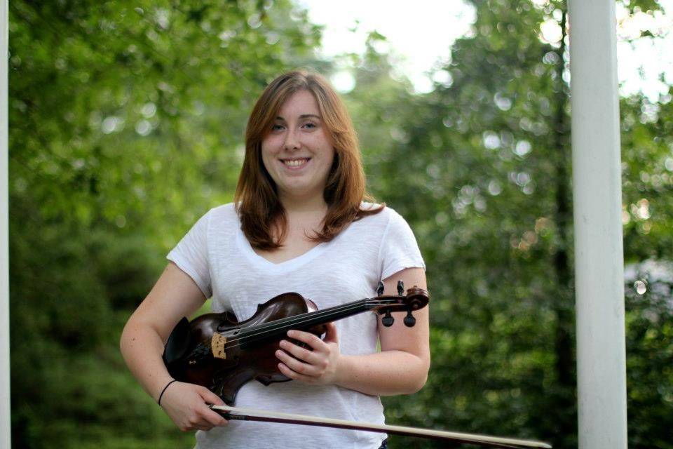 portrait with acoustic violin
