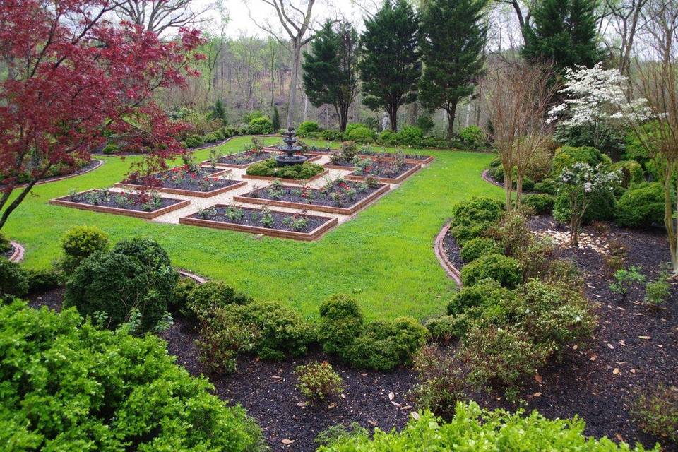 Boxwood garden