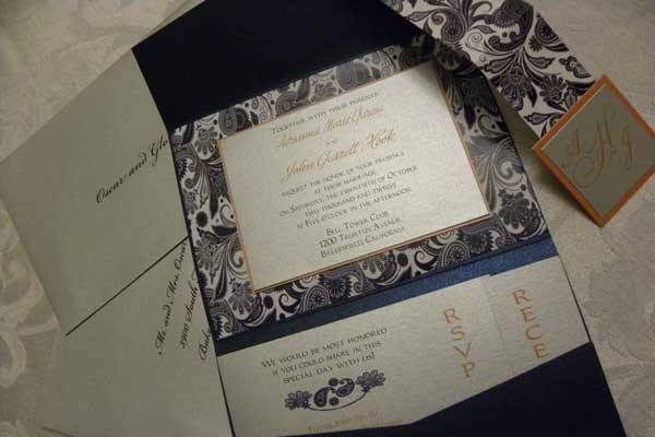 Perfectly Paisley invitation Suite