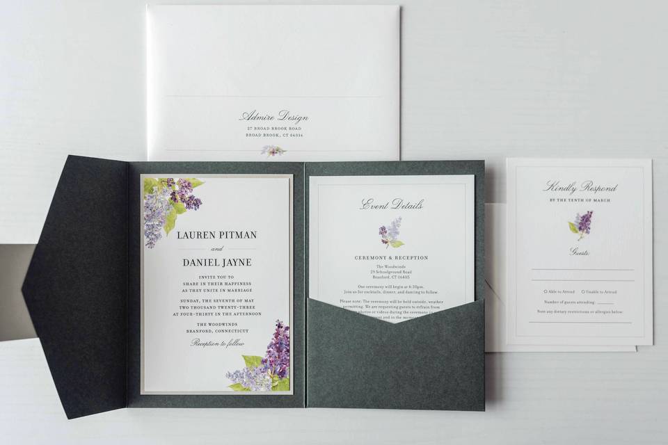 Lilacs in Pocket Fold