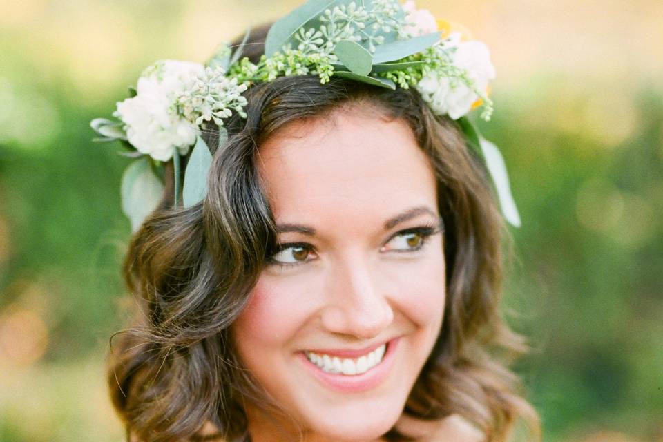 Smiling bride