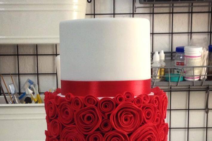 Fondant Drapes & Roses