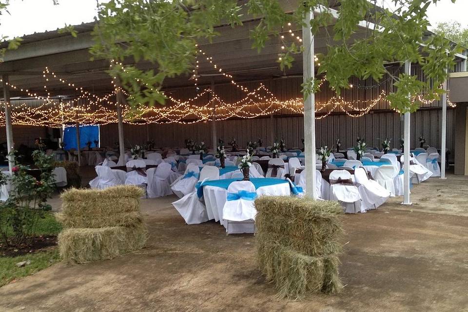 Wedding reception area