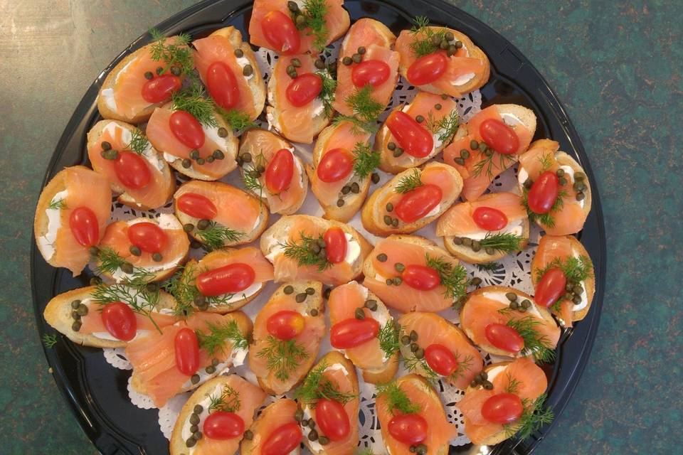 Salmon Crostini