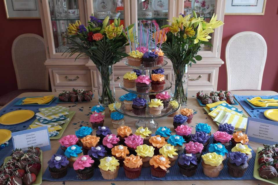 Colorful cupcake