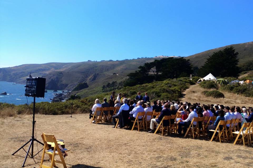 Mendocino Beach Ceremony