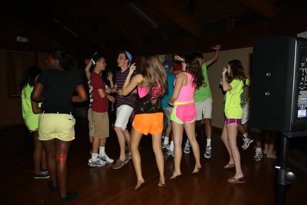 Eastside H.S. soccer teams party for Francesco's birthday.  Everyone dancing to Nicki Minaj.