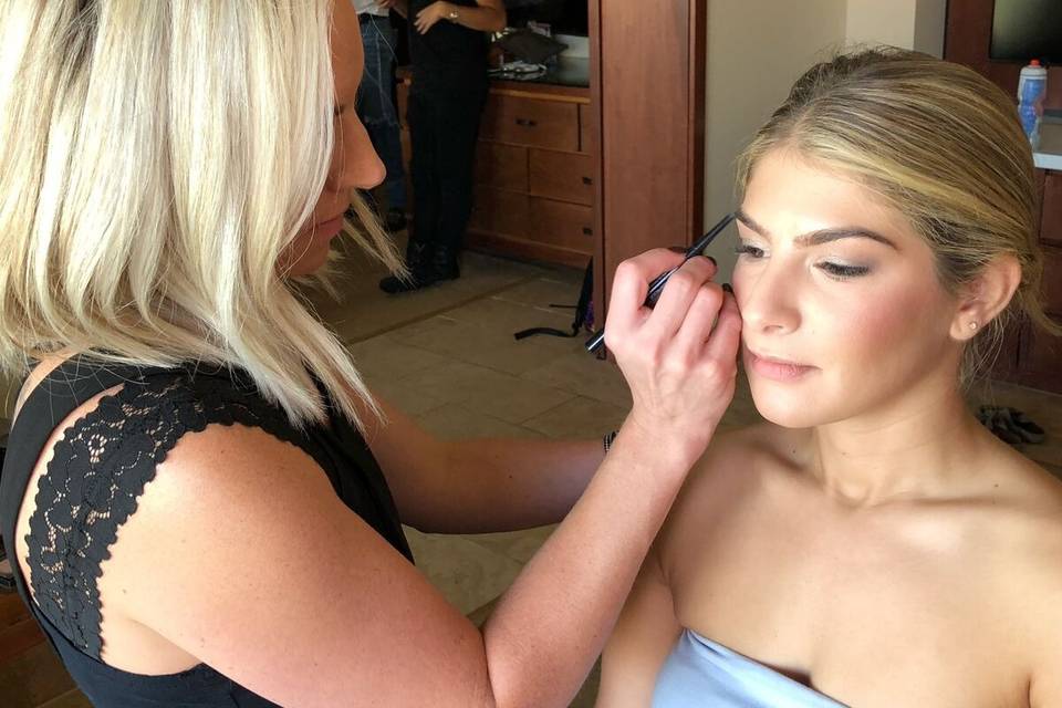 Makeup application