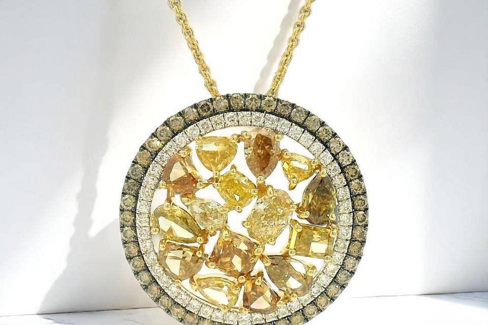 Yellow Diamond Pendant