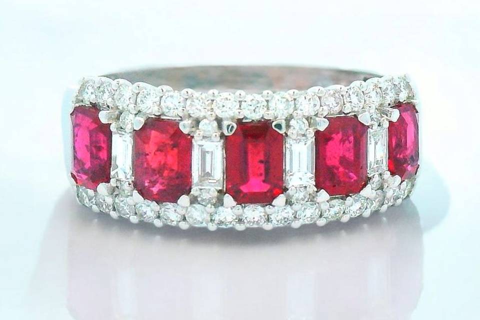 Ruby and Diamond Band