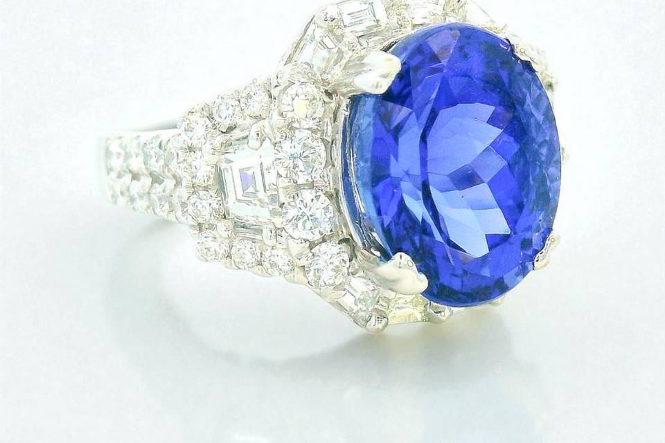 Sapphire and Diamond Ring