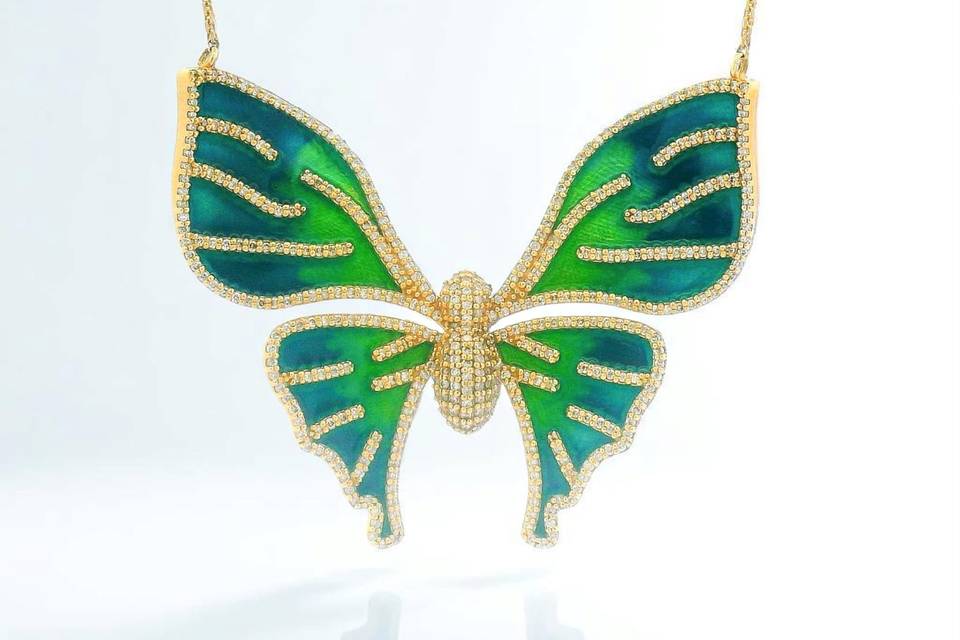 Butterfly Diamond Necklace