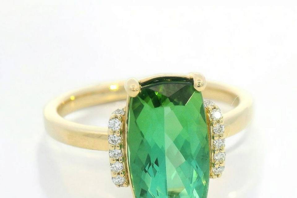 Green Tourmaline Ring